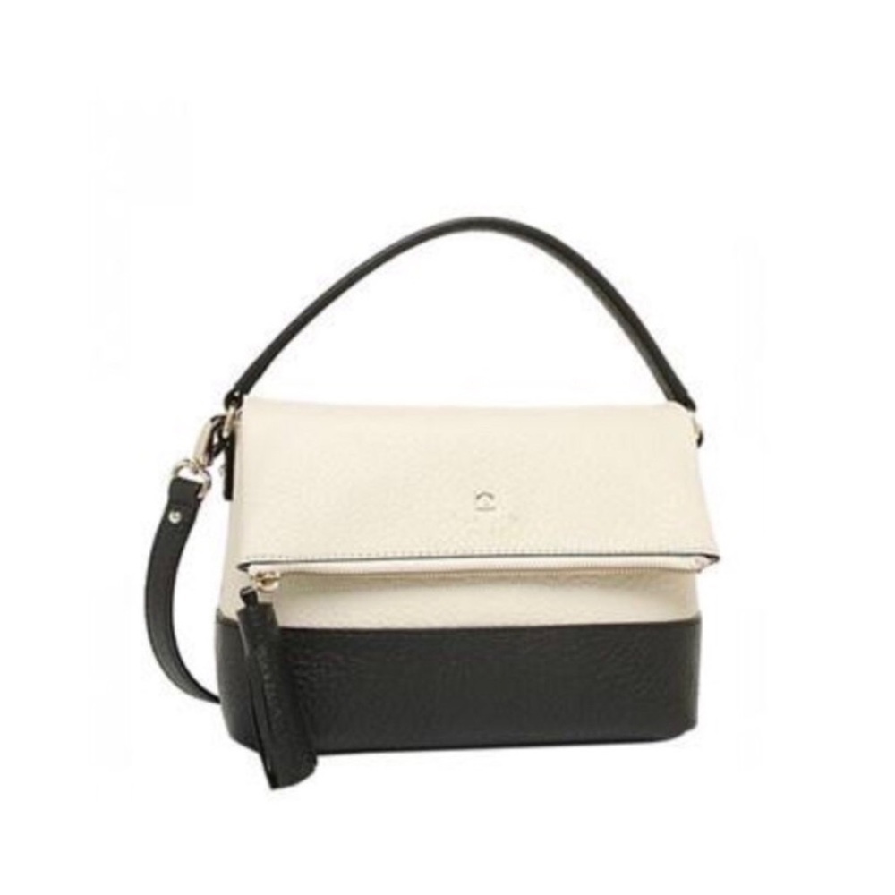 Kate Spade Black and Cream Shoulder Bag